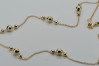 "Golden Elegance 14k 585 Chain and Bracelet Set" cfc015y&cfb015y