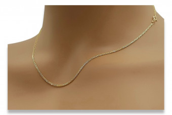 "Red Rose 14k Gold Chain Fox Tail Necklace" cc035r