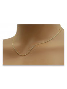 "Red Rose 14k Gold Chain Fox Tail Necklace" cc035r