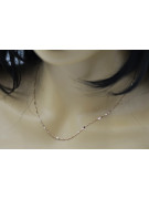 Elegant 14K Rose Gold Chain with Red Rose Pendant cc012r