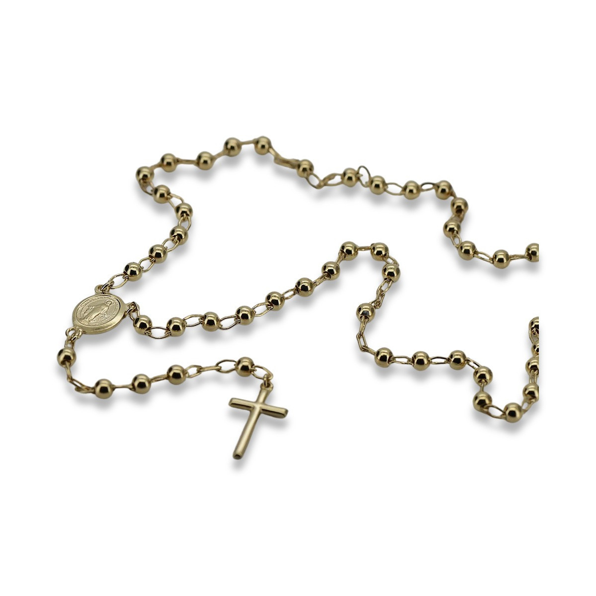 Yellow rose gold rosary chain ★ russiangold.com ★ Gold 585 333 Low price