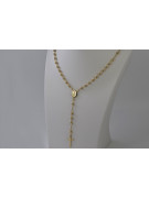 Yellow rose gold rosary chain ★ russiangold.com ★ Gold 585 333 Low price