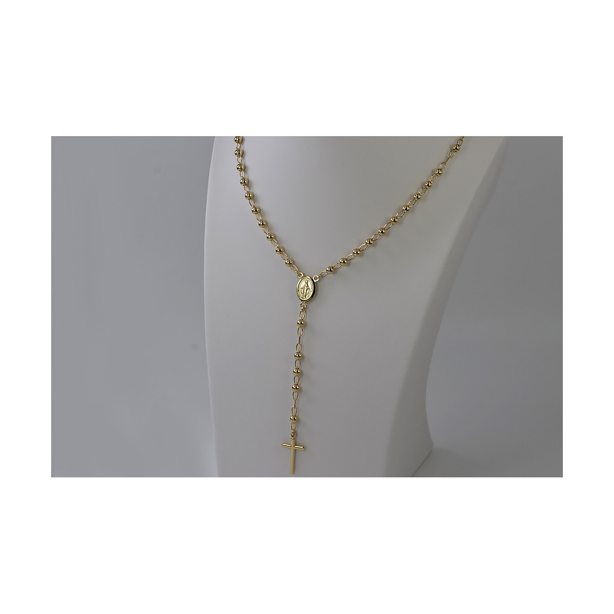 Yellow rose gold rosary chain ★ russiangold.com ★ Gold 585 333 Low price