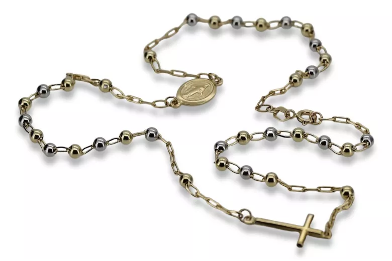 Yellow rose gold rosary chain ★ russiangold.com ★ Gold 585 333 Low price