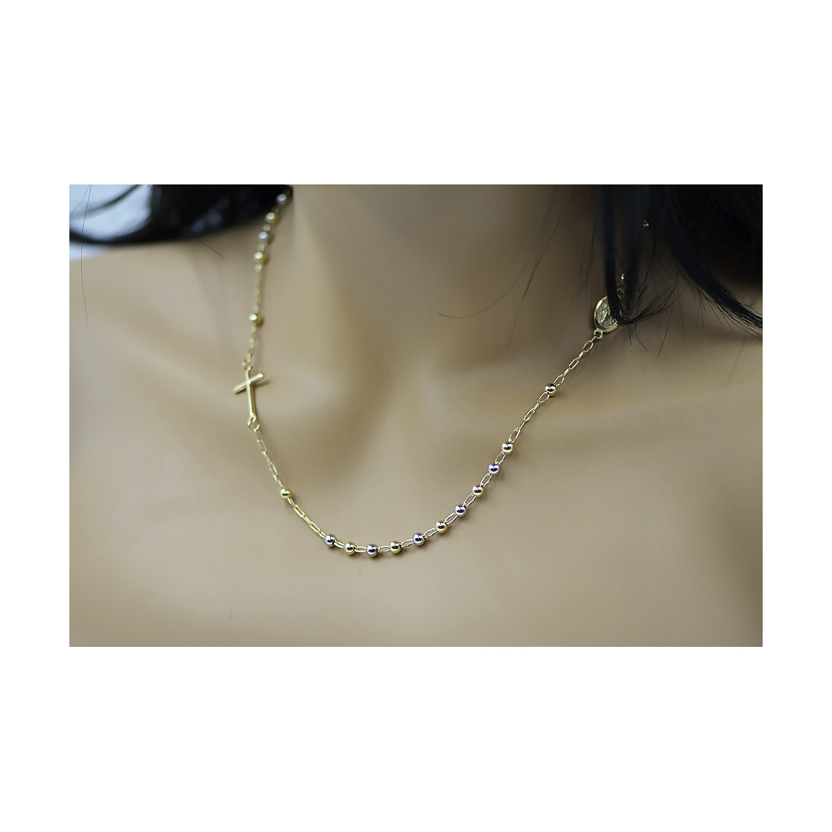 Yellow rose gold rosary chain ★ russiangold.com ★ Gold 585 333 Low price