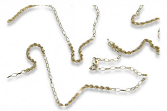 "Classic 2mm 14K Yellow Gold Rope Chain Necklace" cfc016y