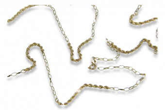 Wisiorek z łańcuszka 14k złotej linki, 2mm, 70cm, 45cm cfc016y