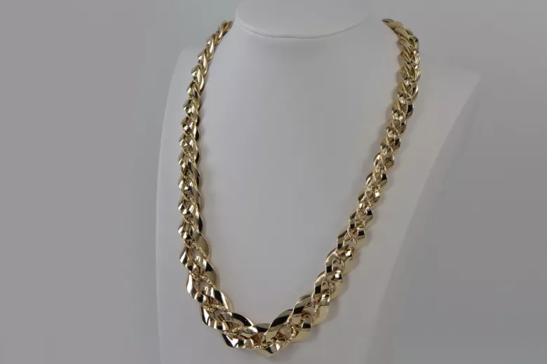 Yellow rose gold chain ★ russiangold.com ★ Gold 585 333 Low price