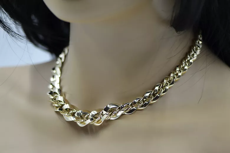 Yellow rose gold chain ★ russiangold.com ★ Gold 585 333 Low price