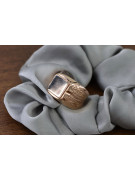 Russian rose Soviet gold jewelry man's ring signet