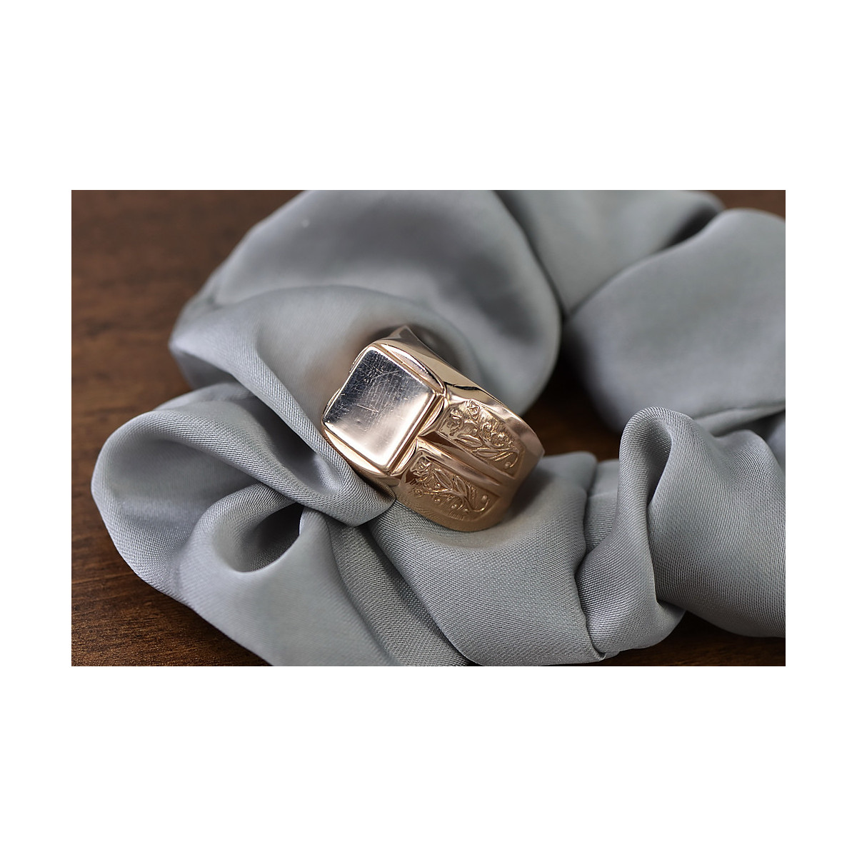 Rose russe Bijoux en or soviétique bague homme