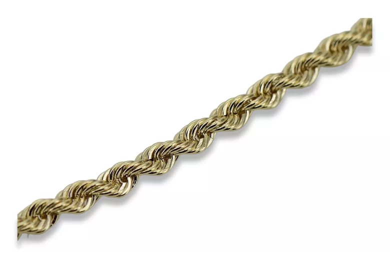 Yellow rose gold chain ★ russiangold.com ★ Gold 585 333 Low price