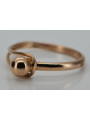 Ruso soviético rosa rosa 14k 585 oro Anillo vintage vrn037