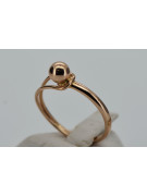 Ruso soviético rosa rosa 14k 585 oro Anillo vintage vrn037