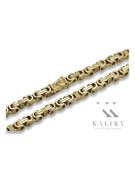 14K Yellow Gold Byzantine Link Bracelet cb097y