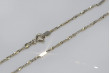 Łańcuch z białego złota 14k z diamentami cc012w