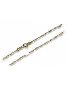 Yellow rose gold chain ★ russiangold.com ★ Gold 585 333 Low price