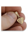 "No Stones 14K Rose Gold Vintage Leaf Pendant" vpn002 vpn002