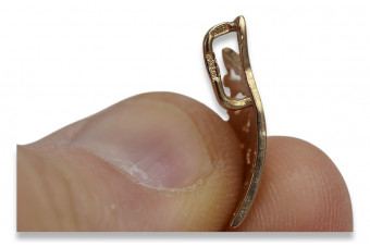 "Colgante Vintage de Hoja en Oro Rosa Antiguo de 14k Sin Piedras" vpn015 vpn015