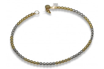 14K Yellow Gold Gemstone Fantasy Bangle Bracelet cfb017yw