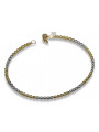 Fantasie Armband aus 14 Karat Gelbgold mit verschiedenen Edelsteinen cfb017yw