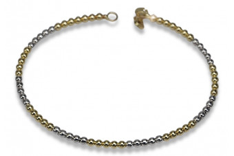 Pulsera Fantasía de Oro Amarillo 14k con Gemas Variadas cfb017yw