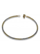 Pulsera Fantasía de Oro Amarillo 14k con Gemas Variadas cfb017yw