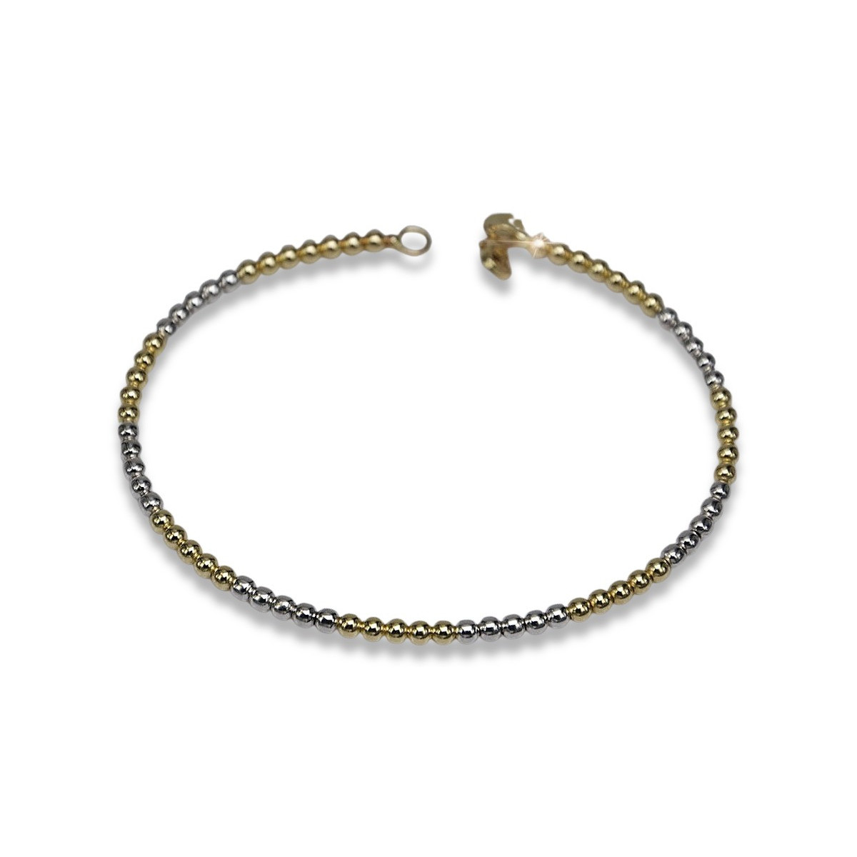 Pulsera Fantasía de Oro Amarillo 14k con Gemas Variadas cfb017yw