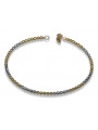 Fantasie Armband aus 14 Karat Gelbgold mit verschiedenen Edelsteinen cfb017yw