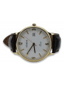 Gold men's watch Geneve ★ zlotychlopak.pl ★ Gold purity 585 333 Low Price!