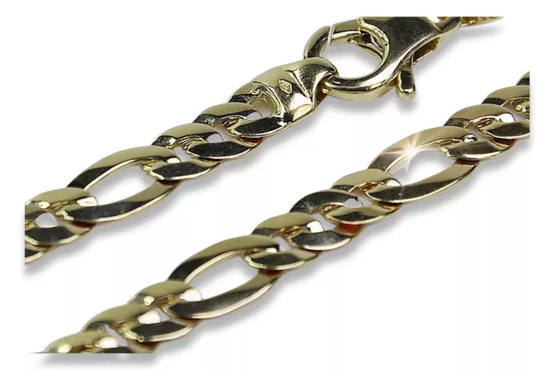 Yellow rose gold chain ★ russiangold.com ★ Gold 585 333 Low price