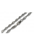 Elegant 14K White Gold Rope Singapore Chain cc076w