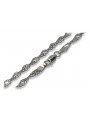 Elegant 14K White Gold Rope Singapore Chain cc076w