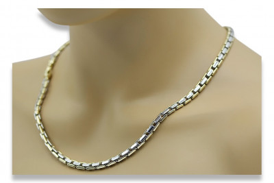 Italian Yellow 14K Gold Anchor Chain Necklace cc079yw