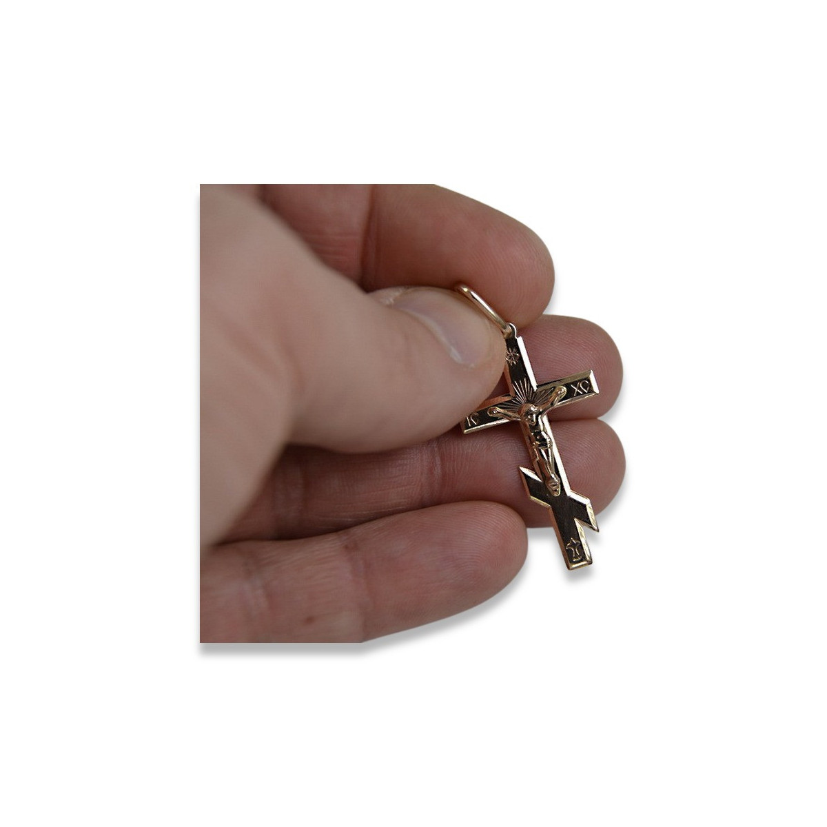 Croix orthodoxe en or ★ russiangold.com ★ Or 585 333 Petit prix