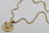 Golden Greek Jellyfish Pendant with Chain cpn049yS&cc078y