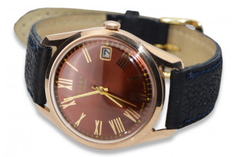 Vintage Rose 14K Gold Men's Poliot Watch vw035