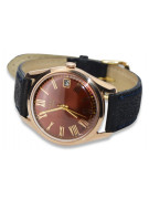 Vintage Rose 14K Gold Men's Poliot Watch vw035