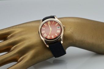Ceas original vintage din aur roz de 14k vw035