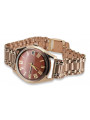 Reloj vintage de oro 14k para hombre con rosa - 585 vw003r&mbw009r