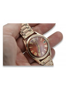 Reloj vintage de oro 14k para hombre con rosa - 585 vw003r&mbw009r