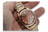 Elegant 14k Gold Vintage Rose Men's Watch vw003r&mbw009r