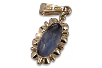 Colier vintage din argint placat cu aur, Rubin, Zircon, Smarald, Safir, Peridot galben vpc009rp