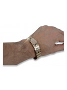 Brazalete de Reloj de Hombre en Oro Rosa Antiguo Original de 14k, 17,5c vbw002