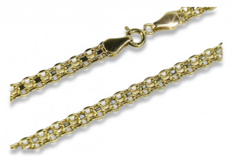 "Classic Italian 14K Yellow Gold Chain" cc095y