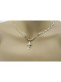 "Exquisite Italian 14k Gold Catholic Cross Necklace" 