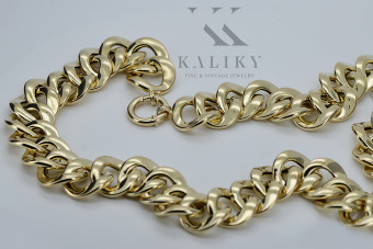 Collar de Oro Amarillo de 14k Gourmette Fantazy Lady cfc021y