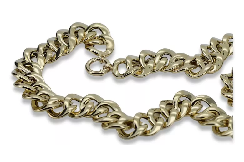 Yellow rose gold chain ★ russiangold.com ★ Gold 585 333 Low price