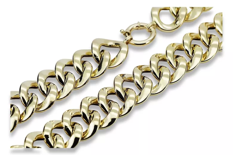 Yellow rose gold chain ★ russiangold.com ★ Gold 585 333 Low price