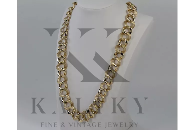 Yellow rose gold chain ★ russiangold.com ★ Gold 585 333 Low price